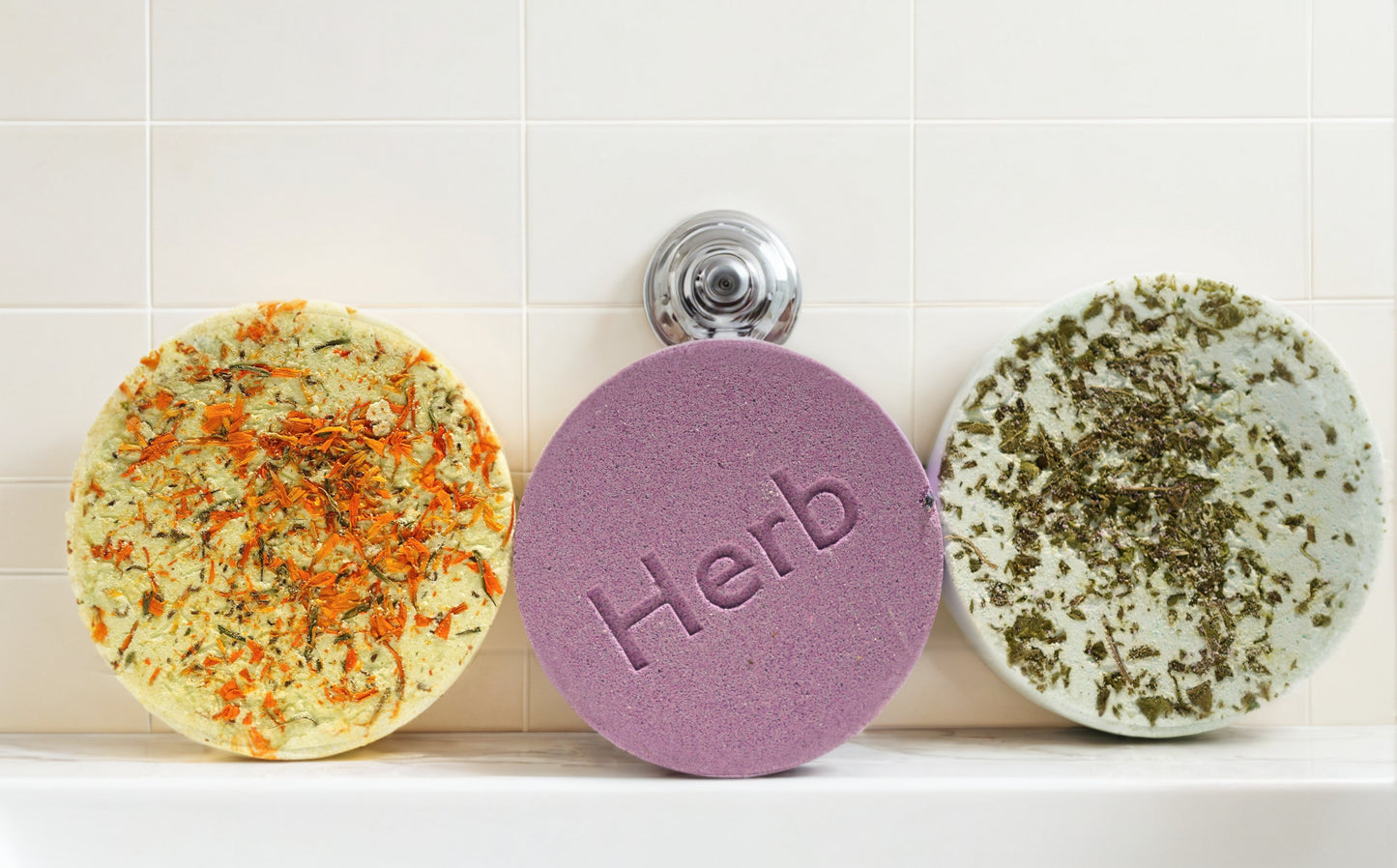HerbBlooms Traditional herbal bath bombs a set of 6