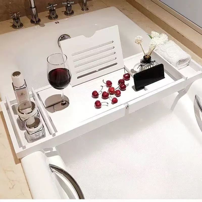 Wooden Bath Tray,Bath Shelf Bathroom Accessory