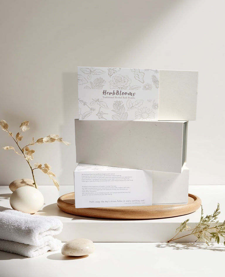 HerbBlooms Traditional herbal bath bombs a set of 6