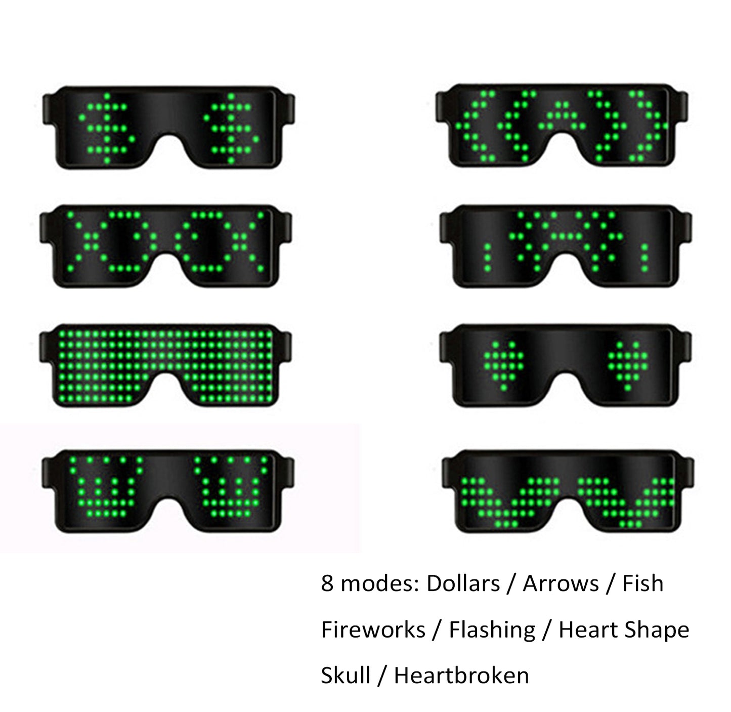 Gafas LED para rave