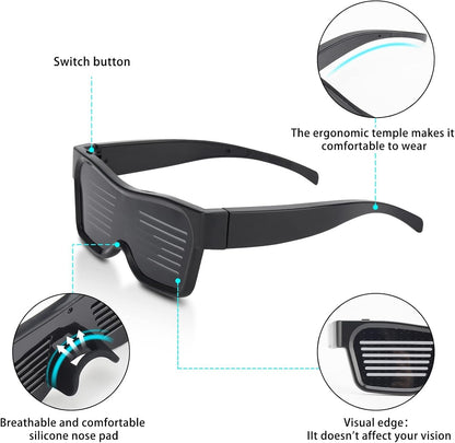 Led Rave Glasses-App contorl