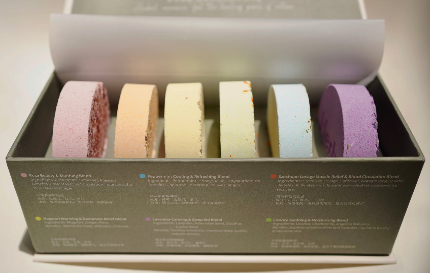HerbBlooms Traditional herbal bath bombs a set of 6
