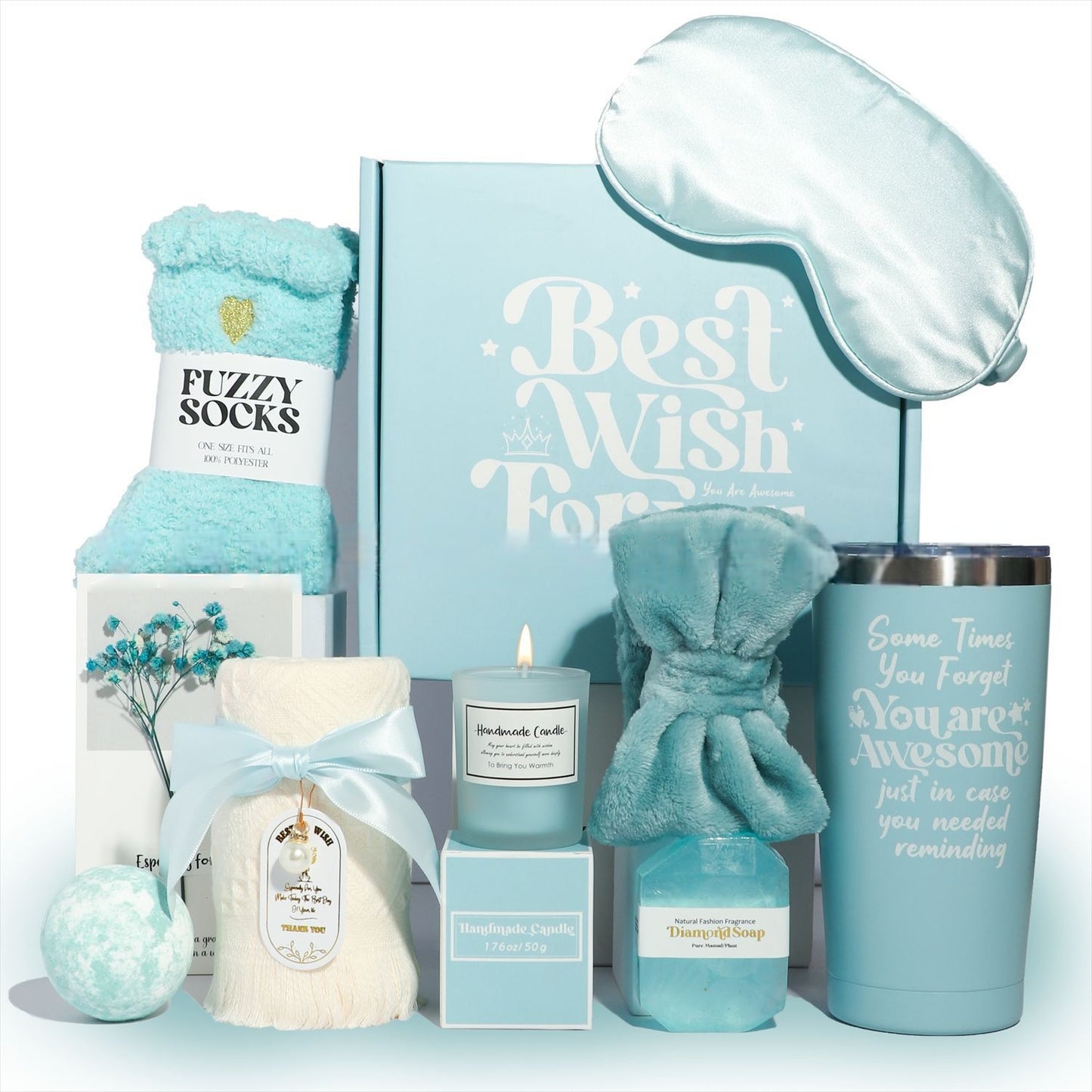 Light blue gift box,Unique Gifts Basket Set