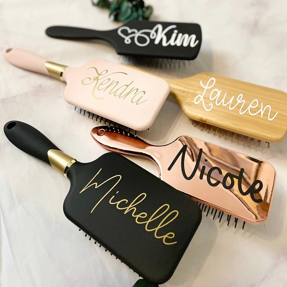 Personalized hair brush Christmas Gift wedding gift