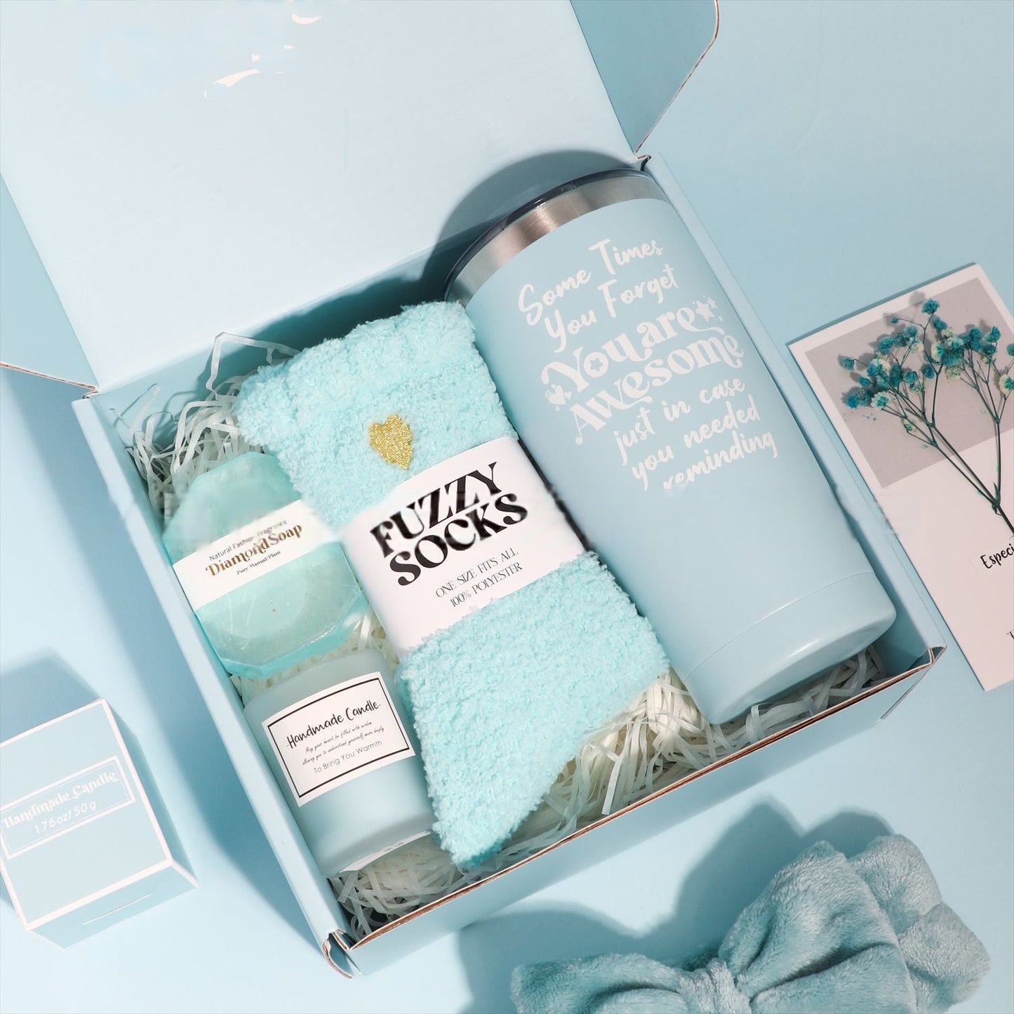 Light blue gift box,Unique Gifts Basket Set