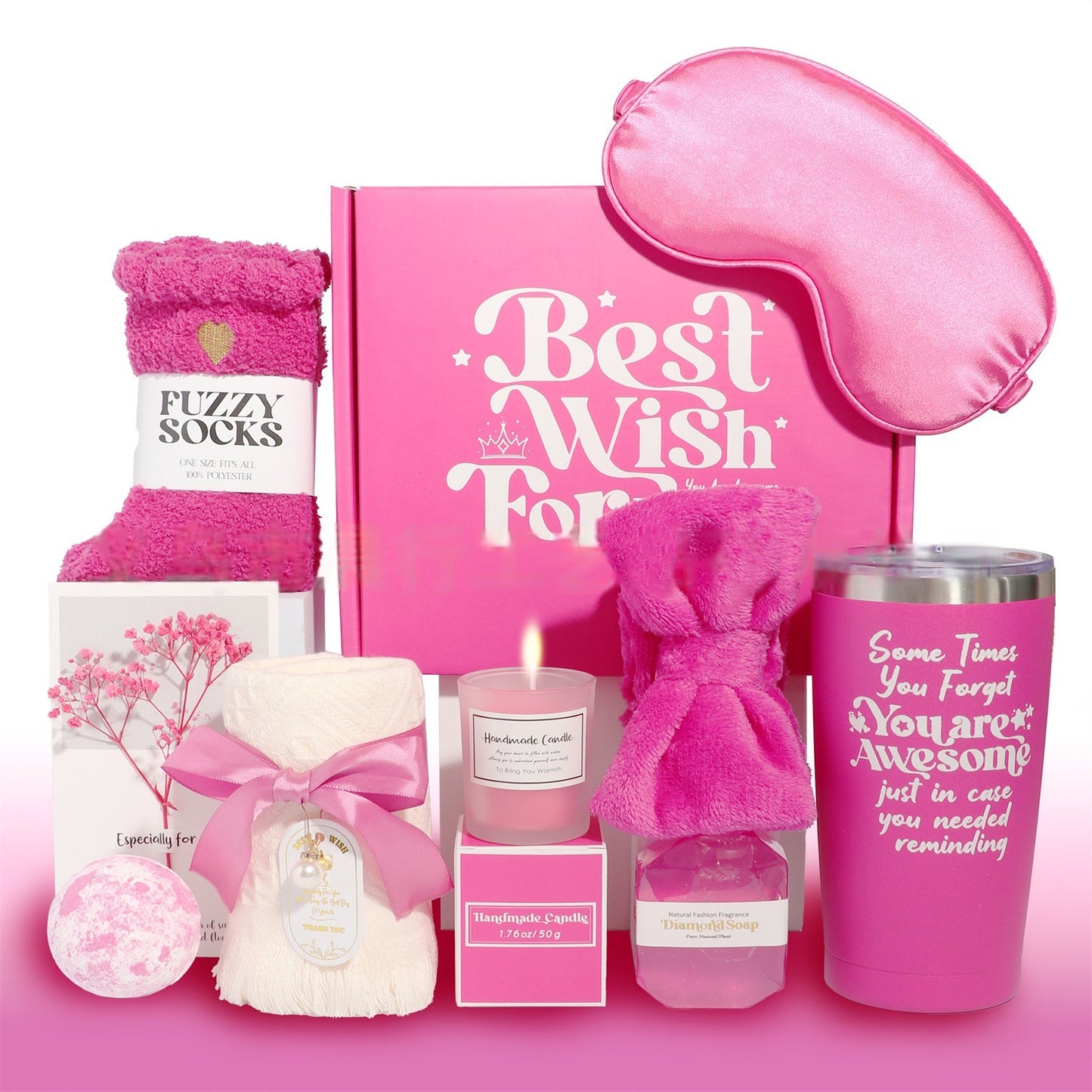 Hot Pink gift box,Unique Gifts Basket Set