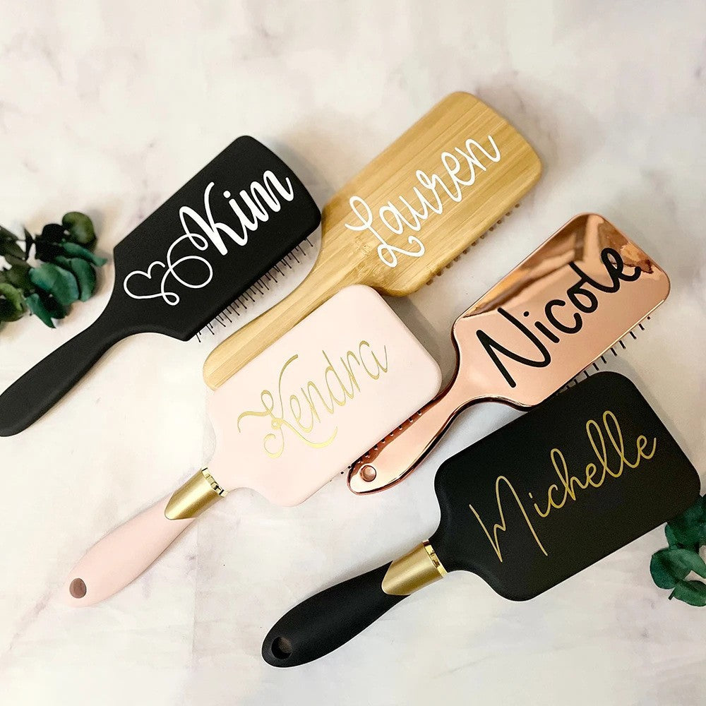 Personalized hair brush Christmas Gift wedding gift