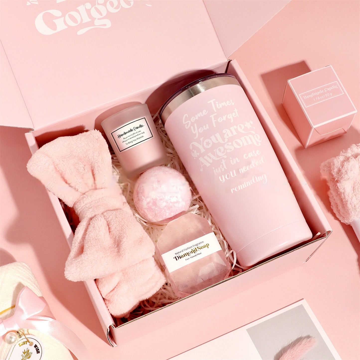 Pink gift box,Unique Gifts Basket Set