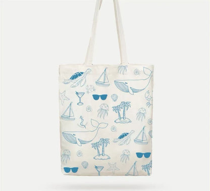 Canvas Tote Bag Reusable Grocery Tote Bag Shopping Bags