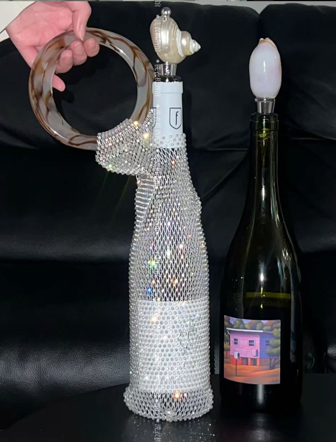 Diamond wine bag