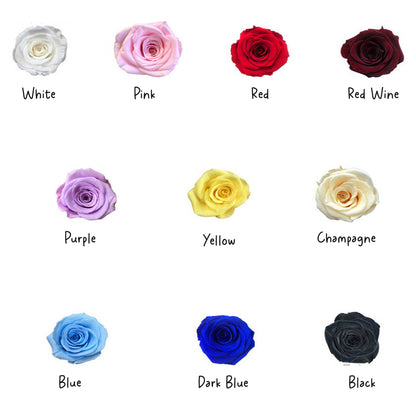 Artificial Silk Soap Roses with Acrylic Embedded frame