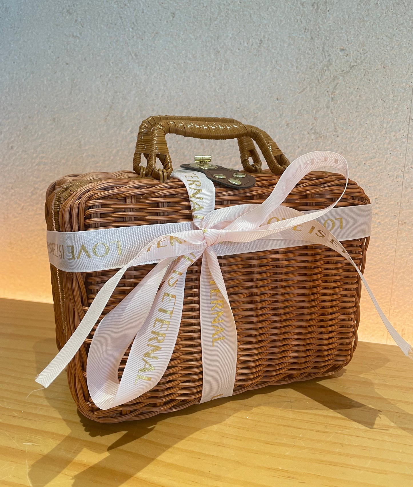 Rattan Suitcase Gift Box